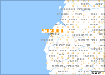 map of Yen-shui-k\