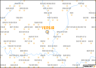 map of Yensia