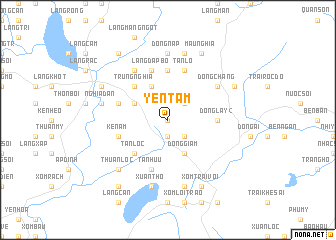 map of Yên Tâm