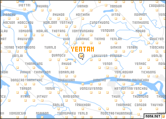 map of Yên Tâm
