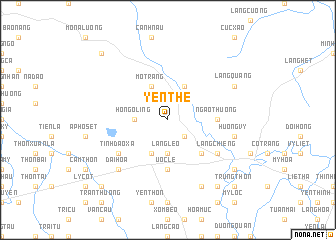 map of Yên Thế