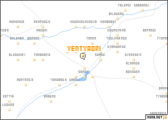 map of Yèntyaori