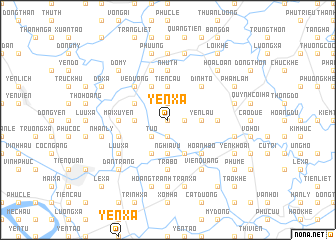 map of Yên Xá