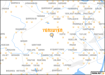 map of Yên Xuyên