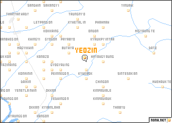 map of Ye-ozin