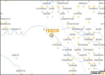 map of Ye-ozin