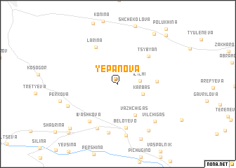 map of Yepanova