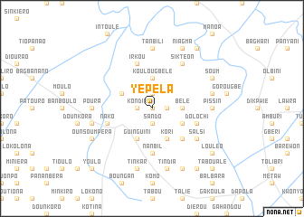 map of Yépéla