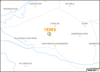 map of Yepes