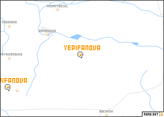 map of Yepifanova