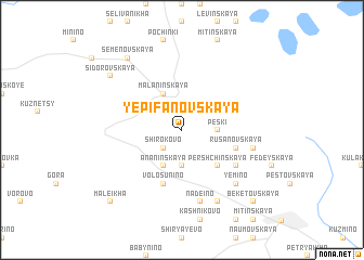 map of Yepifanovskaya