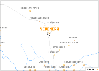 map of Yepómera