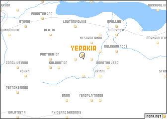 map of Yerakiá