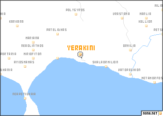 map of Yerakiní