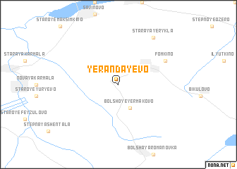 map of Yerandayevo