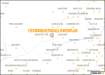 map of Yerbabuena del Naranjo