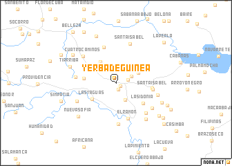 map of Yerba de Guinea