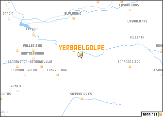 map of Yerba el Golpe