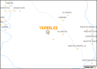 map of Yerbales
