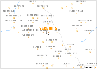 map of Yerbanis