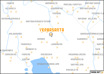 map of Yerba Santa