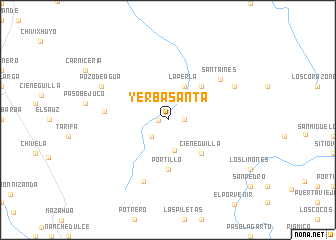 map of Yerba Santa