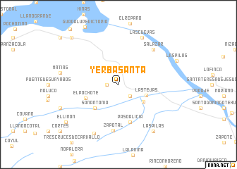 map of Yerba Santa