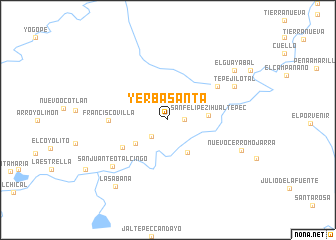 map of Yerba Santa