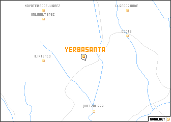 map of Yerba Santa