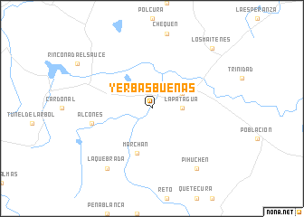 map of Yerbas Buenas