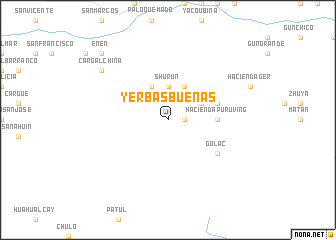 map of Yerbas Buenas