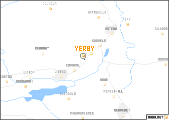 map of Yerby