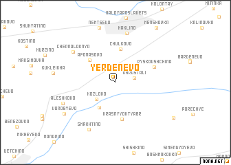 map of Yerdenevo