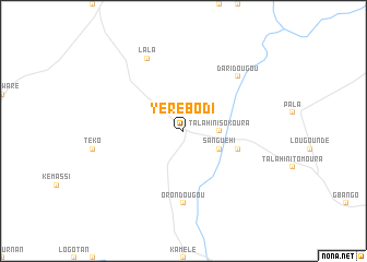 map of Yérébodi