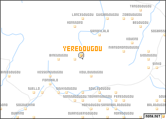 map of Yérédougou