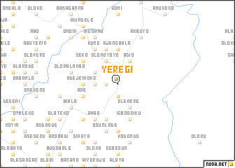 map of Yeregi