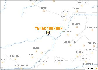 map of Yerek-Mankunk