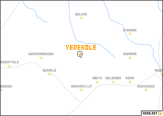 map of Yérékolé