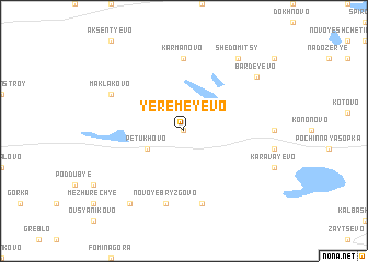 map of Yeremeyevo