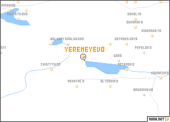 map of Yeremeyevo