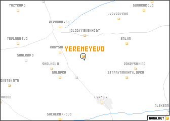 map of Yeremeyevo