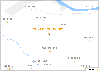 map of Yeremeyevskoye