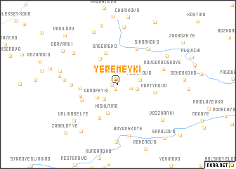 map of Yeremeyki