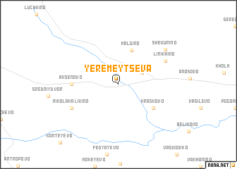 map of Yeremeytseva