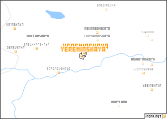 map of Yerëminskaya