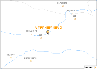 map of Yerëminskaya