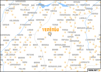 map of Yerendu