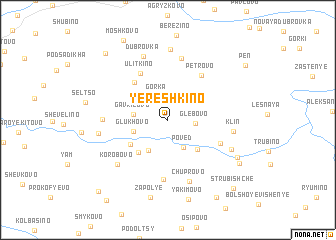 map of Yereshkino
