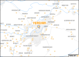 map of Yerevan
