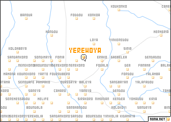 map of Yéréwoya